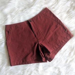 Horny Toad High Waist Maroon Light Weight Shorts 4